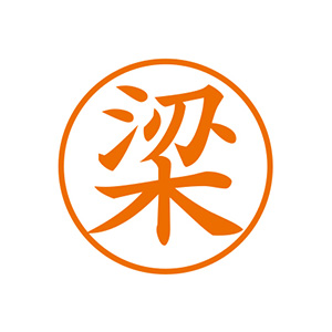 シャチハタ 漢姓ネーム6 【梁(リョウ)】 