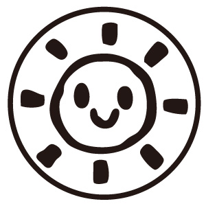 シャチハタ かわいいネーム9 たいよう （イラストのみ）