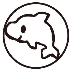 シャチハタ かわいいネーム9 いるか （イラストのみ）